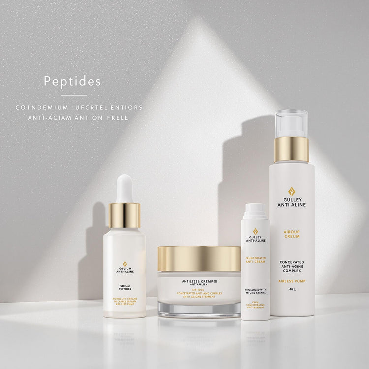 Hochwertige Anti-Aging Pflegeserie für reife Haut mit Peptiden