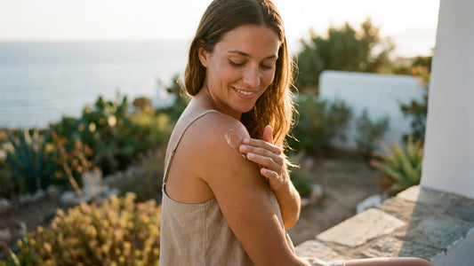 After-Sun-Pflege: kühlendes Aloe-Vera-Gel nach dem Sonnenbad auftragen