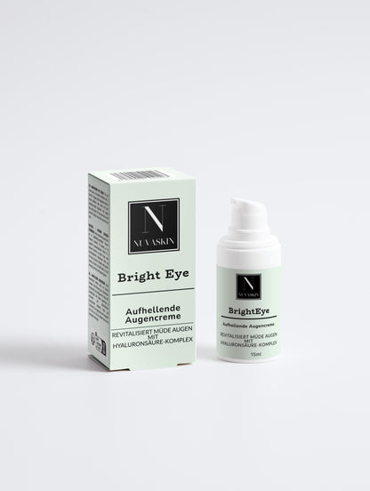 BrightEye - Aufhellende Augencreme mit Hyaluron & Bio-Pflanzenkraft 15ml