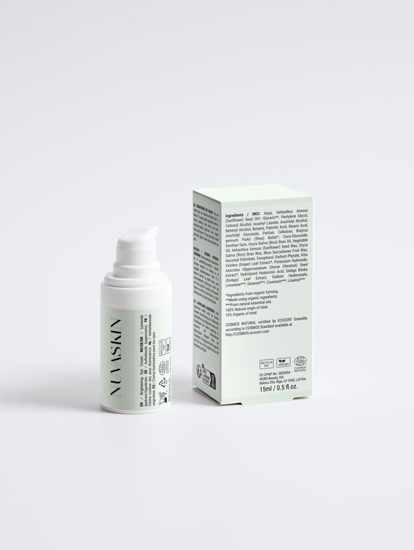 BrightEye - Brightening eye cream with hyaluronic acid & organic plant power